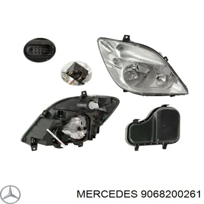 9068200261 Mercedes фара правая