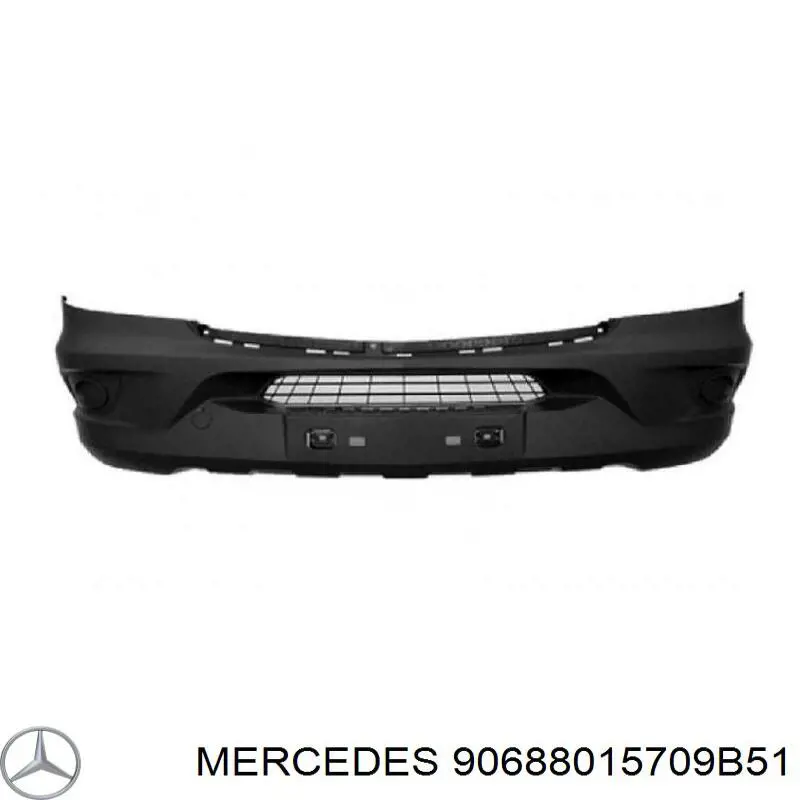 90688015709B51 Mercedes передний бампер