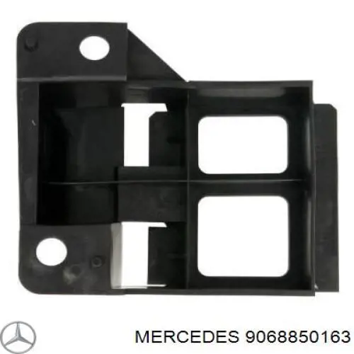 9068850163 Mercedes consola do pára-choque dianteiro esquerdo