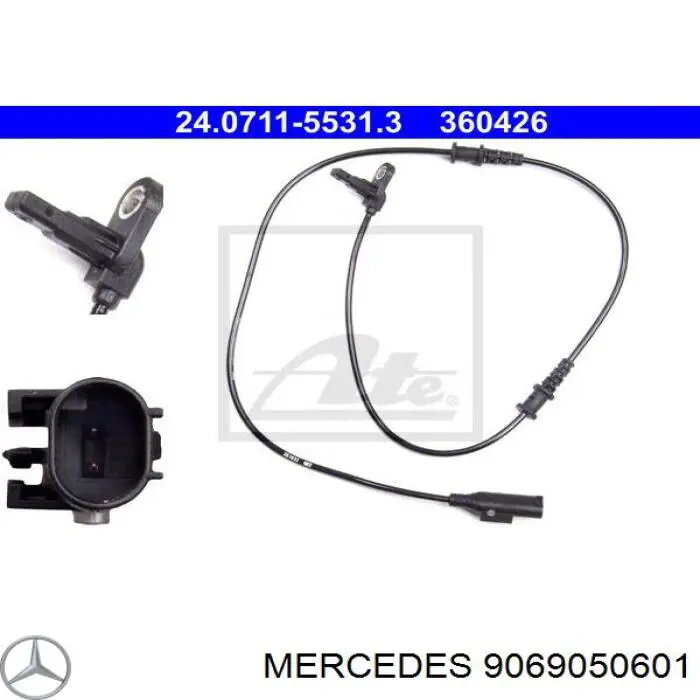 9069050601 Mercedes sensor dianteiro de abs