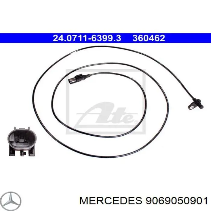 Датчик АБС (ABS) задний правый Mercedes 9069050901