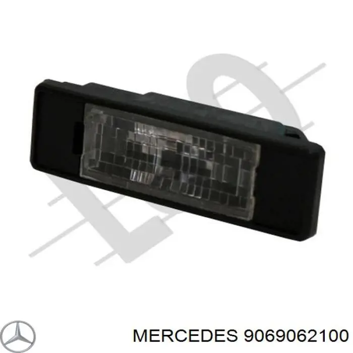 9069062100 Mercedes lanterna da luz de fundo de matrícula traseira