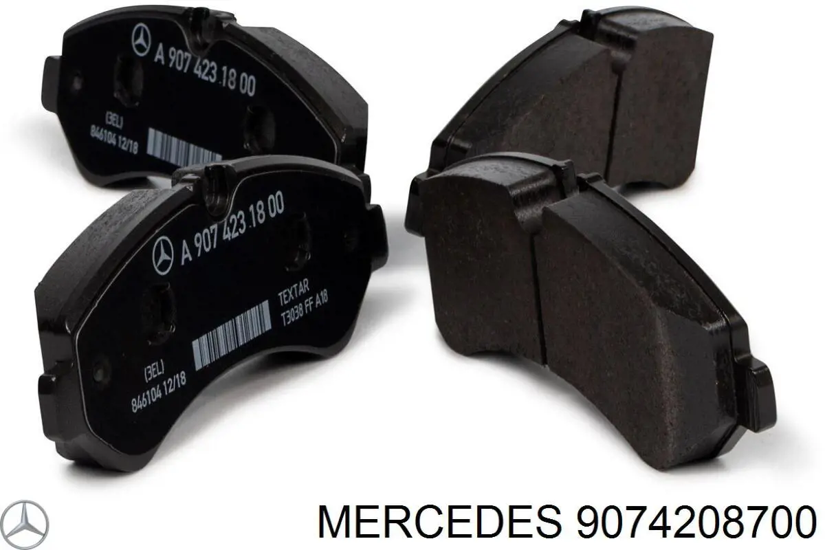 Купить 9074208700 Mercedes Колодки тормозные задние, дисковые