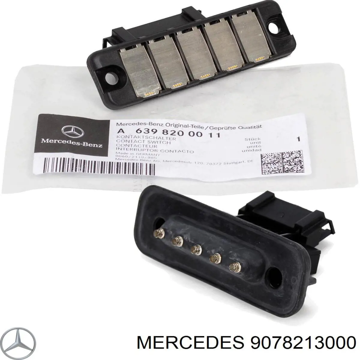 9078213000 Mercedes датчик закрывания дверей (концевой выключатель, на сдвижной двери)