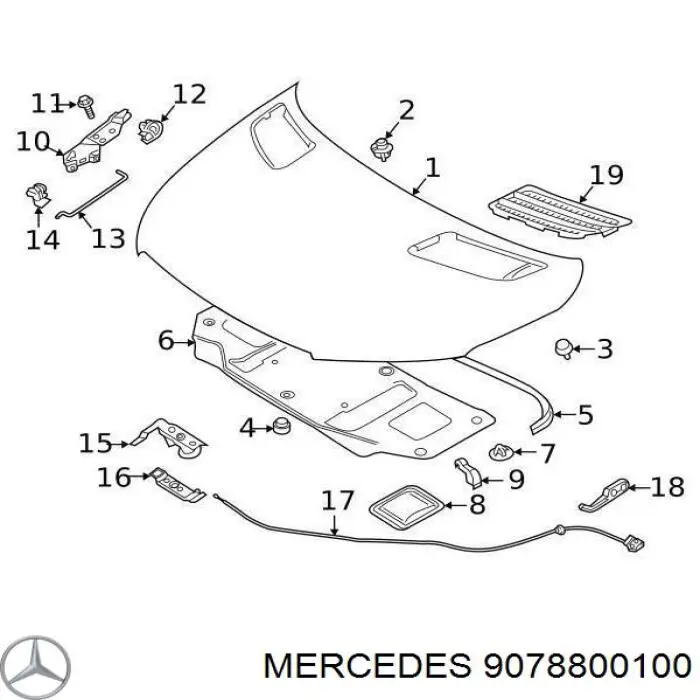 9078800100 Mercedes 