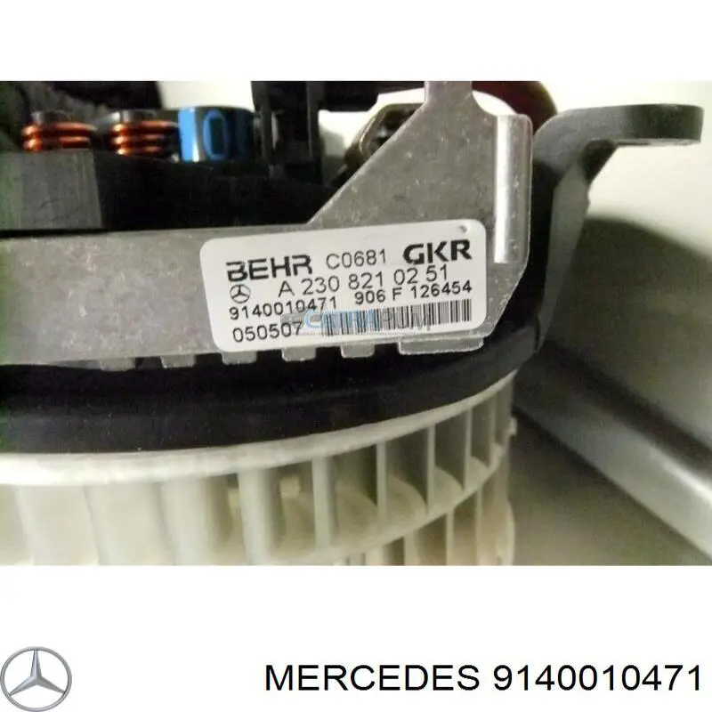 9140010471 Mercedes resistor (resistência de ventilador de forno (de aquecedor de salão))