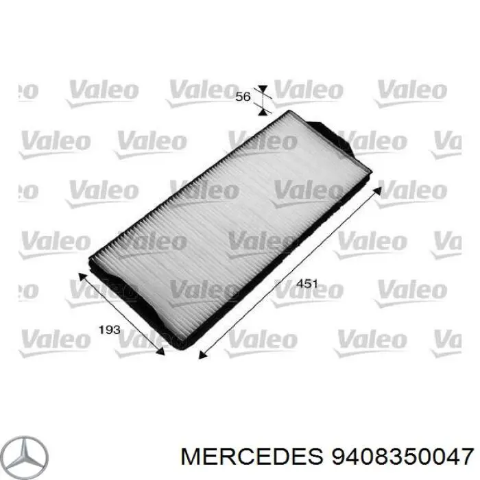Фильтр воздушный отопителя Mercedes 9408350047 цена, от 12.27 USD