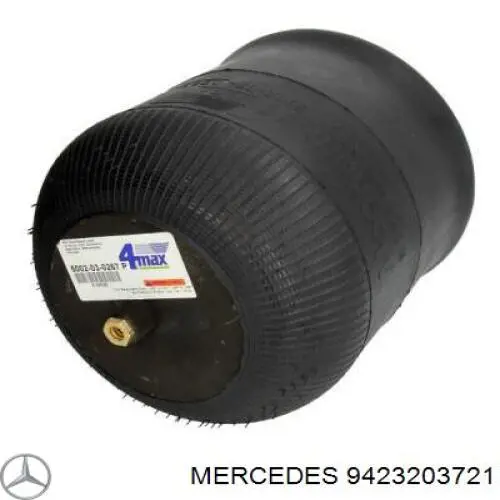 9423203721 Mercedes coxim pneumático (suspensão de lâminas pneumática do eixo traseiro)