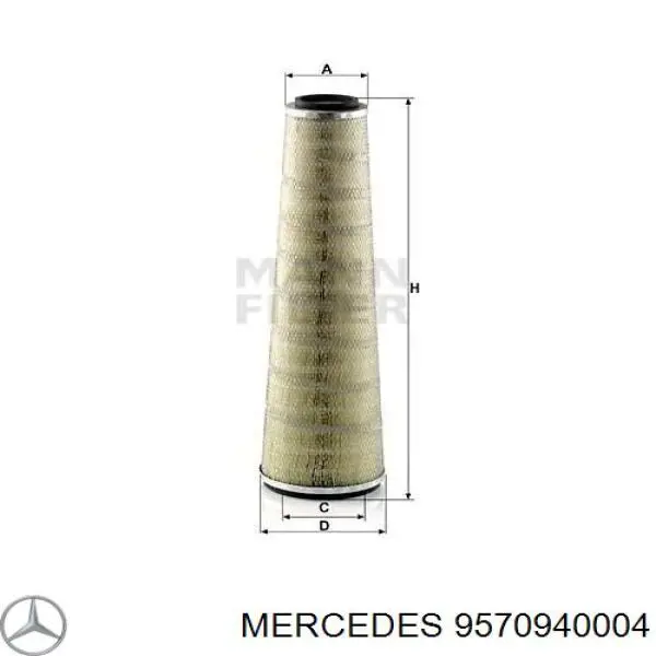 9570940004 Mercedes filtro de ar