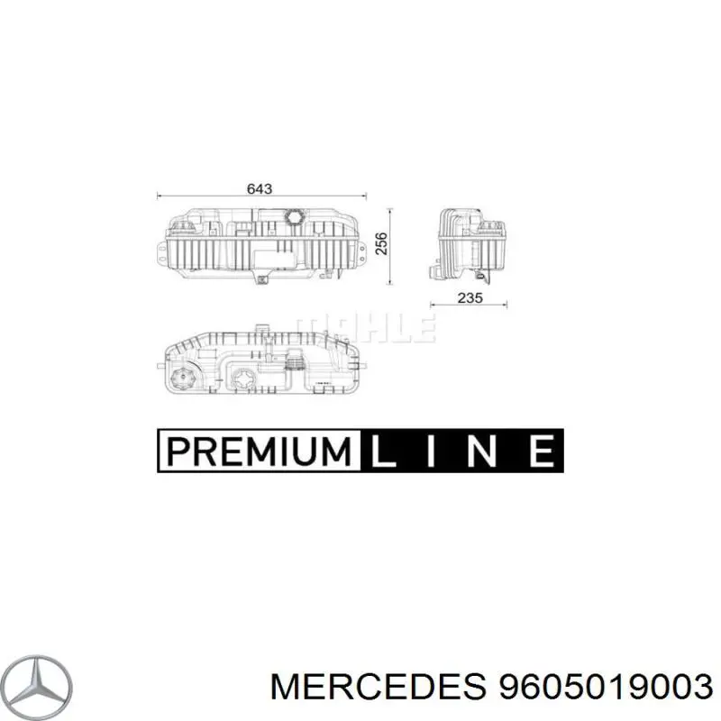 Бачок системы охлаждения A9605019003 Mercedes