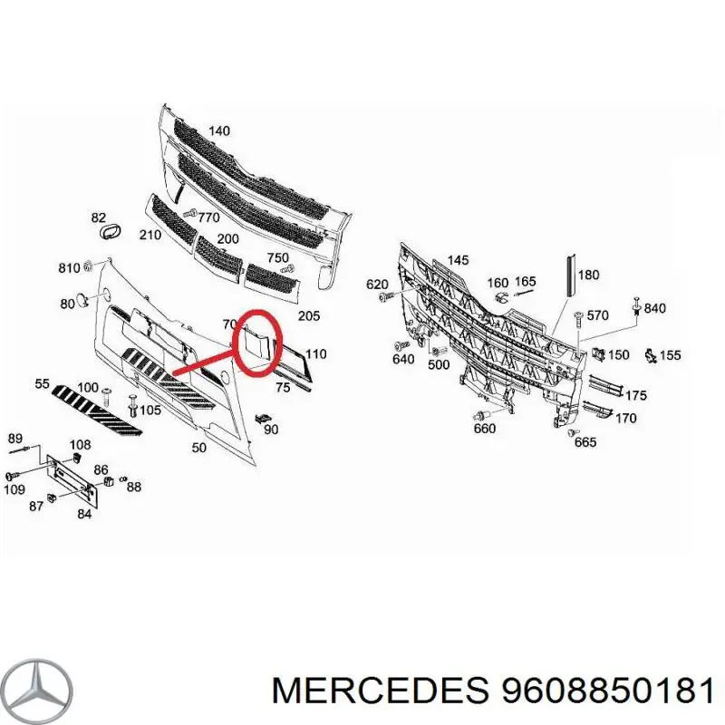 Купить 9608850181 Mercedes 