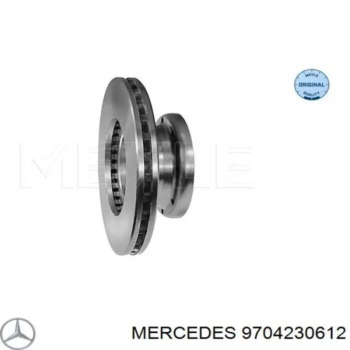 9704230612 Mercedes диск тормозной задний