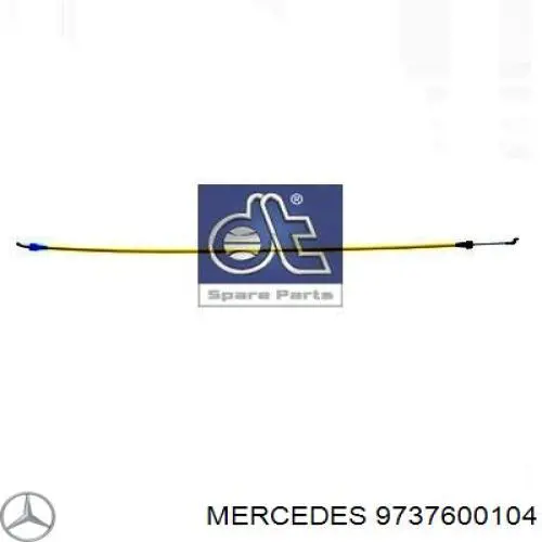 Трос (тяга) открывания замка двери передней правой 9737600104 Mercedes