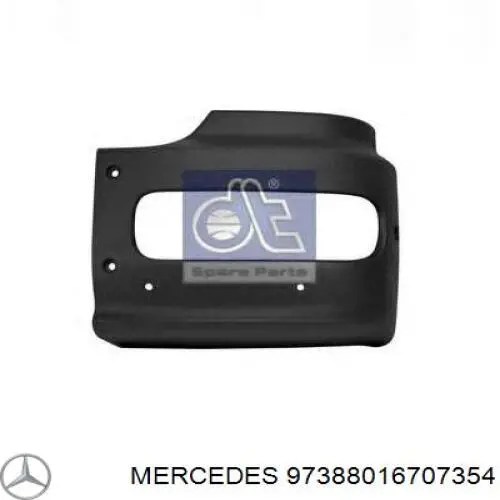 97388016707354 Mercedes бампер передний, левая часть