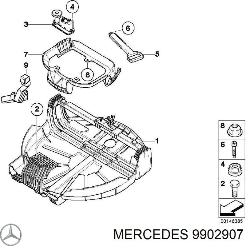 Купить 9902907 Mercedes Болт крепления форсунки