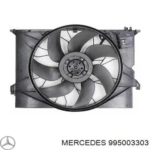 995003303 Mercedes radiador de esfriamento de motor