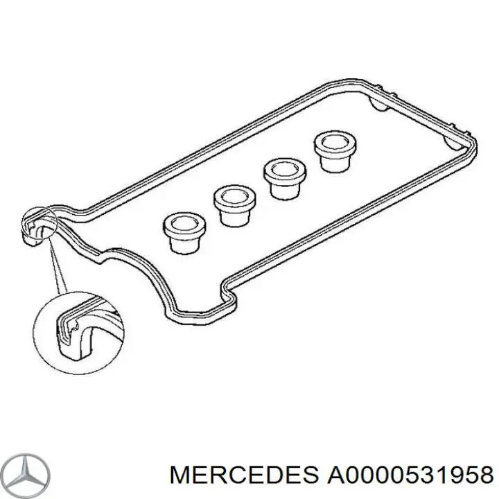 Купить A0000531958 Mercedes Маслосъемный сальник выпускного клапана