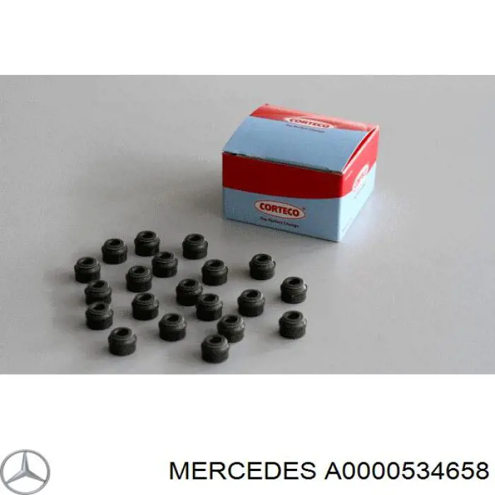 A0000534658 Mercedes сальник клапана (маслосъемный, впуск/выпуск)
