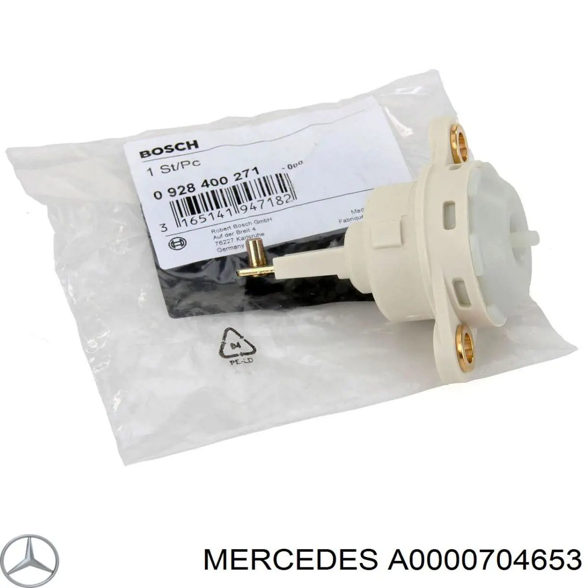 A0000704653 Mercedes клапан тнвд отсечки топлива (дизель-стоп)