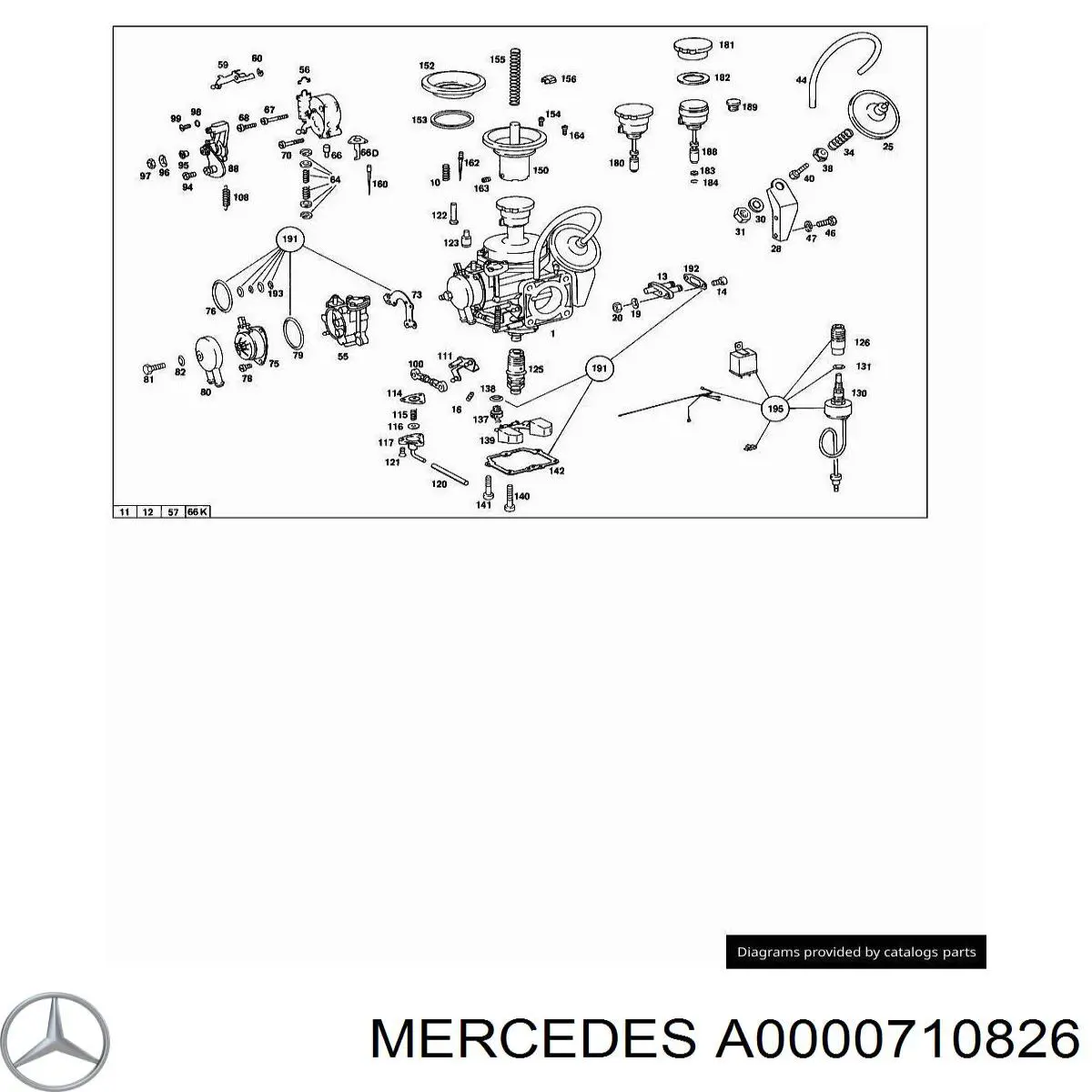 Купить A0000710826 Mercedes 