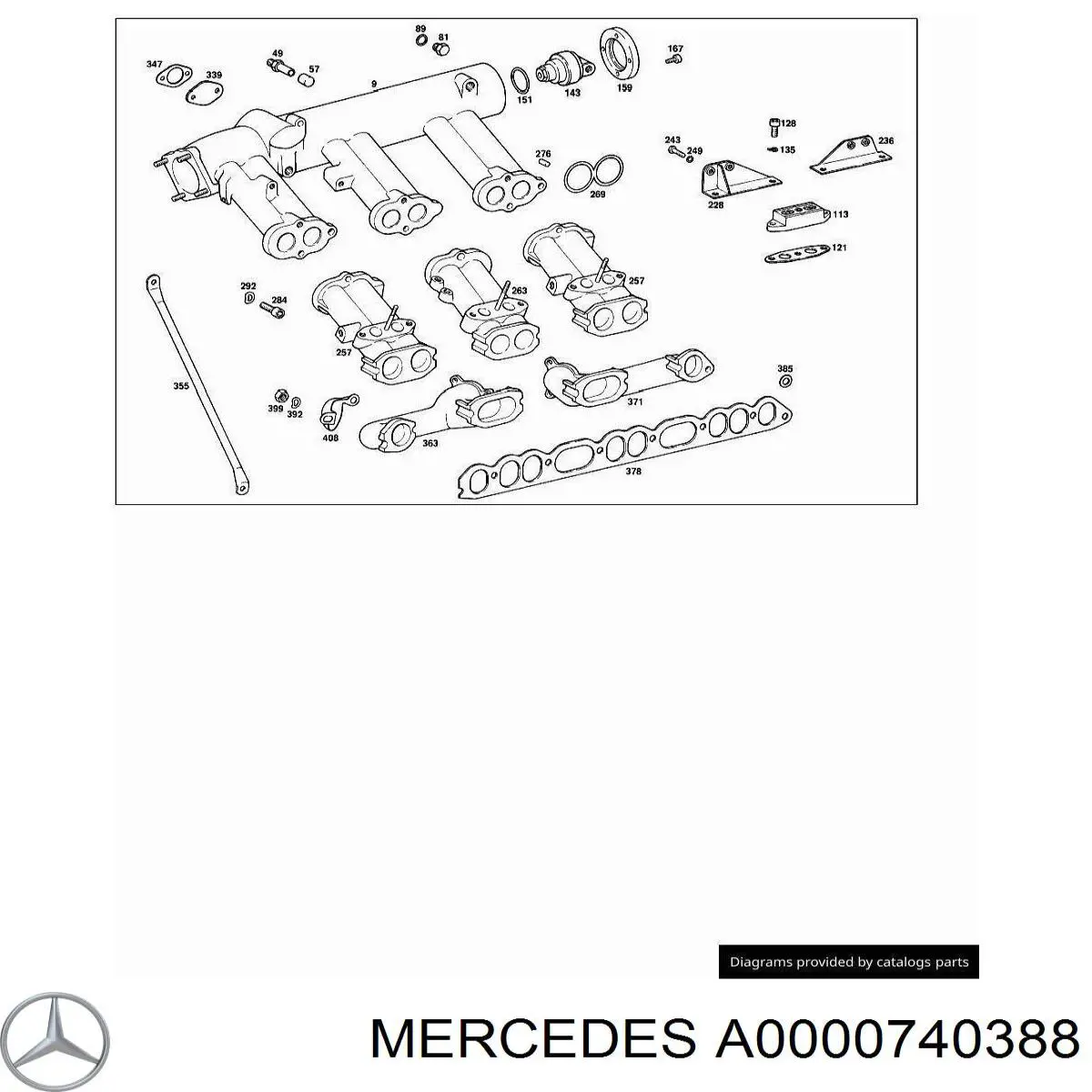 A0000740388 Mercedes Тяговое реле стартера