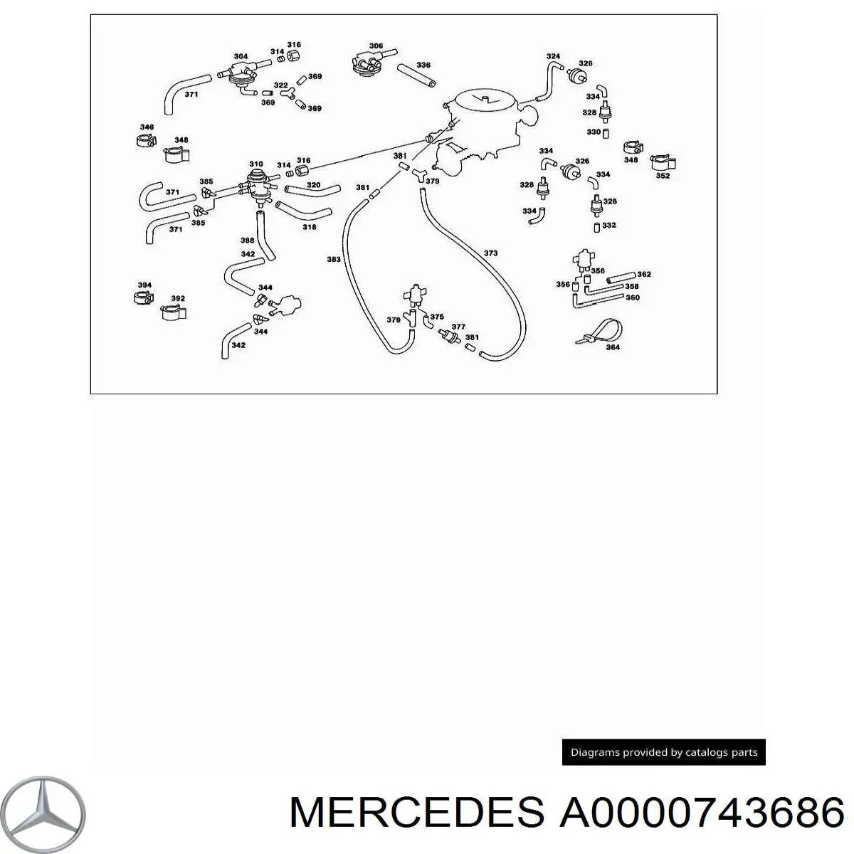  Mercedes A0000743686 цена, от 6.23 USD