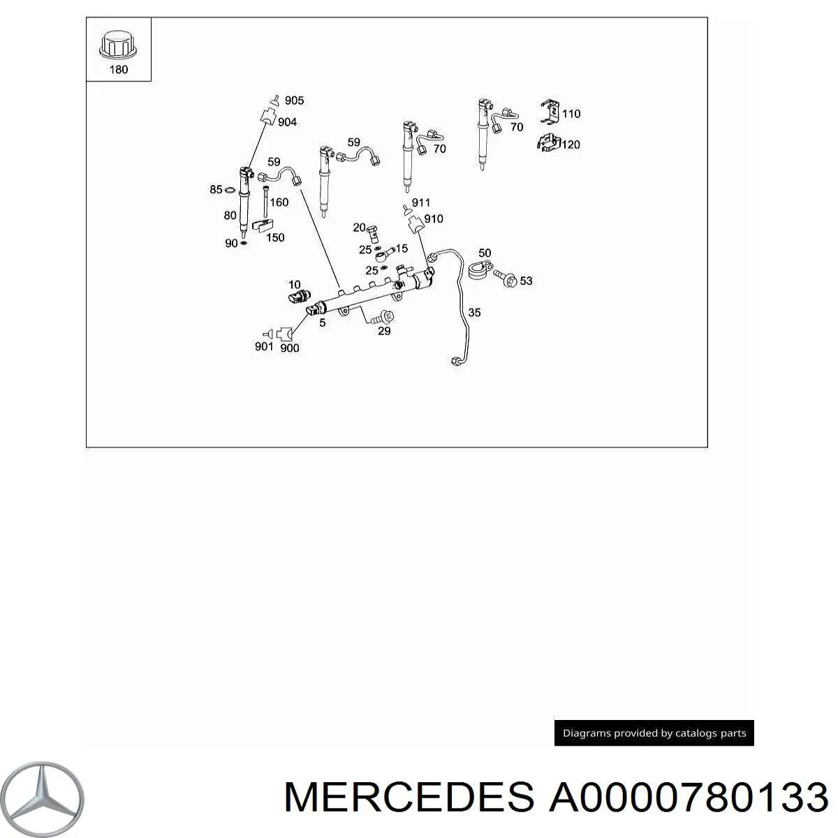 Mercedes A0000780133 цена, от 6.33 USD