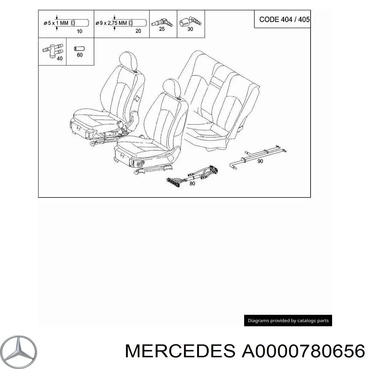 Фільтр паливний A0000780656 Mercedes