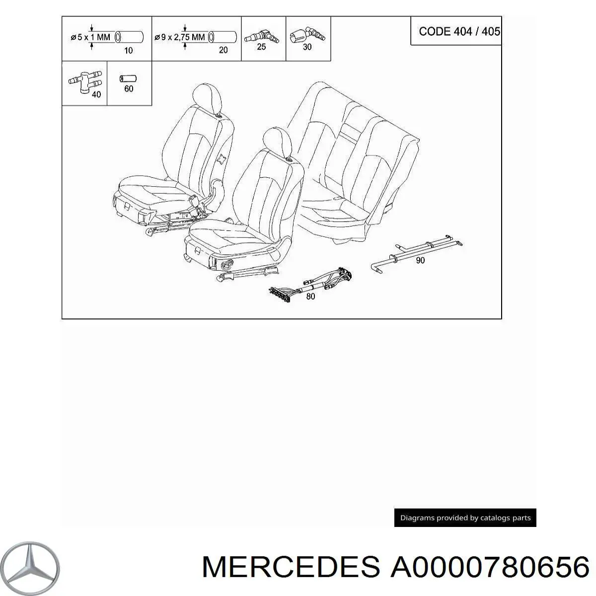 Filtro combustible A0000780656 Mercedes