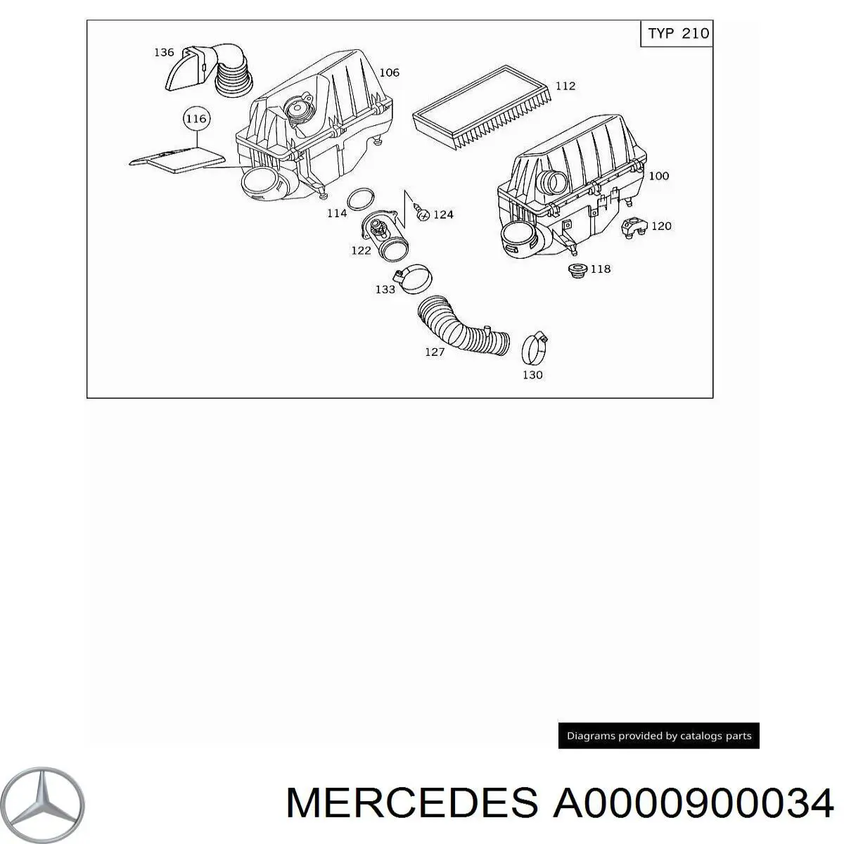 A0000900034 Mercedes 