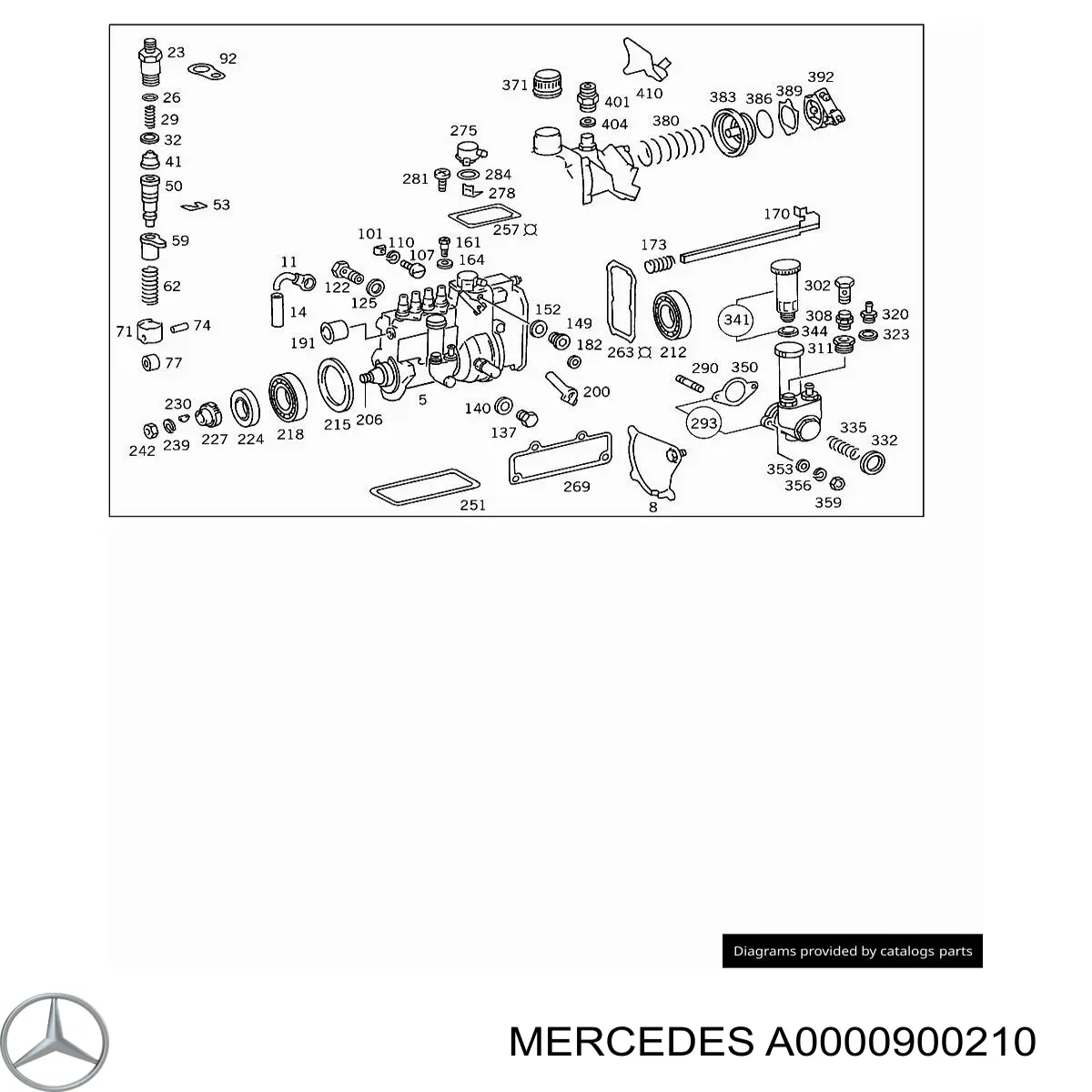 A0000900210 Mercedes ремкомплект топливного насоса ручной подкачки