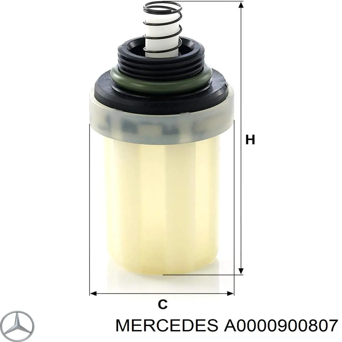 Купить A0000900807 Mercedes Фильтр-отстойник топлива грубой очистки