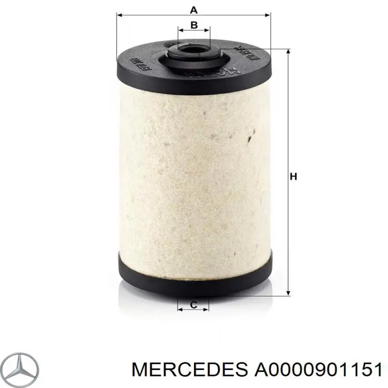 Фильтр тонкой очистки топлива Mercedes A0000901151 цена, от 3.13 USD