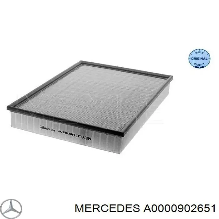 A0000902651 Mercedes Filtro de ar