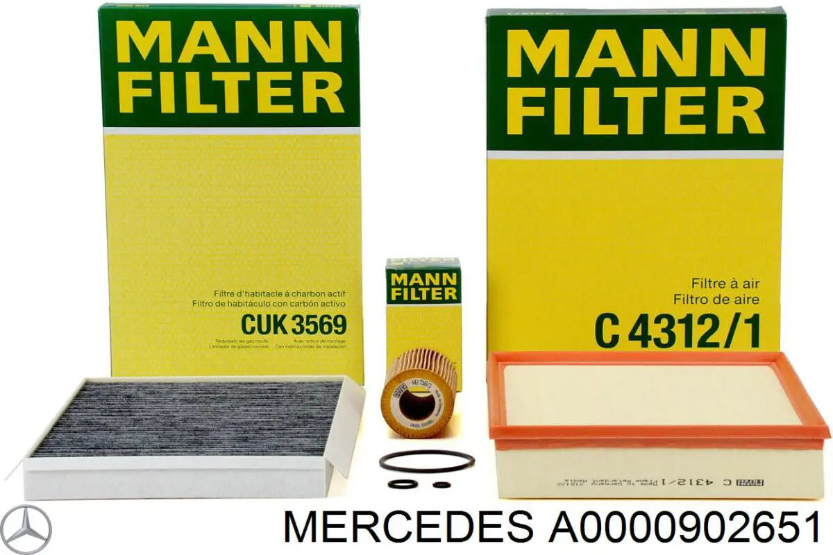 Filtro de ar Mercedes A0000902651 preço, a partir de 21,14 USD