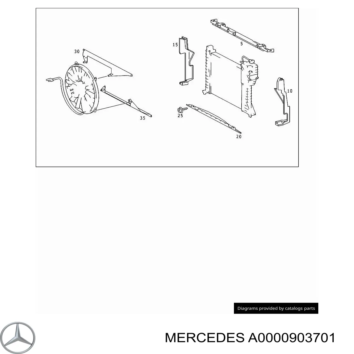 A0000903701 Mercedes корпус воздушного фильтра