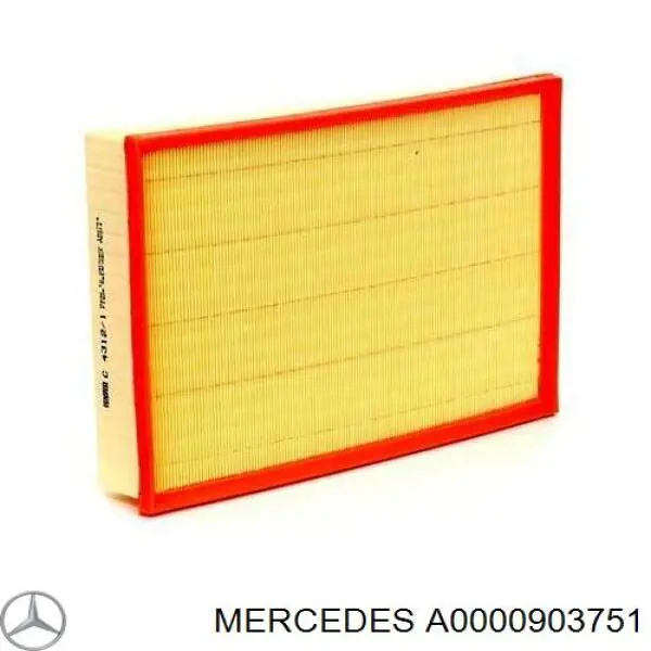 Элемент воздушного фильтра Mercedes A0000903751 цена, от 17.00 USD