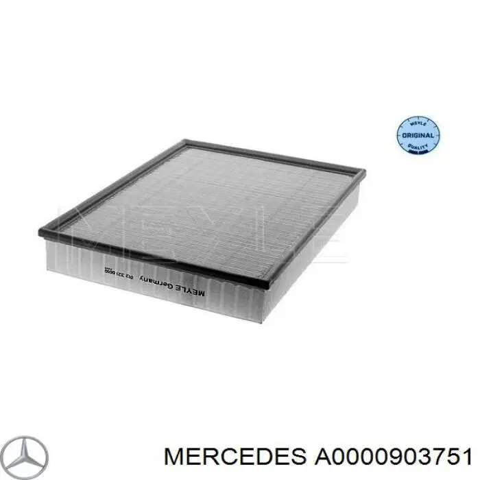 Воздушный фильтр A0000903751 Mercedes