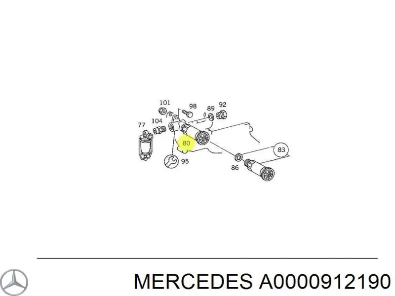 Насос для ручного переливания топлива Mercedes A0000912190 цена, от 15.80 USD