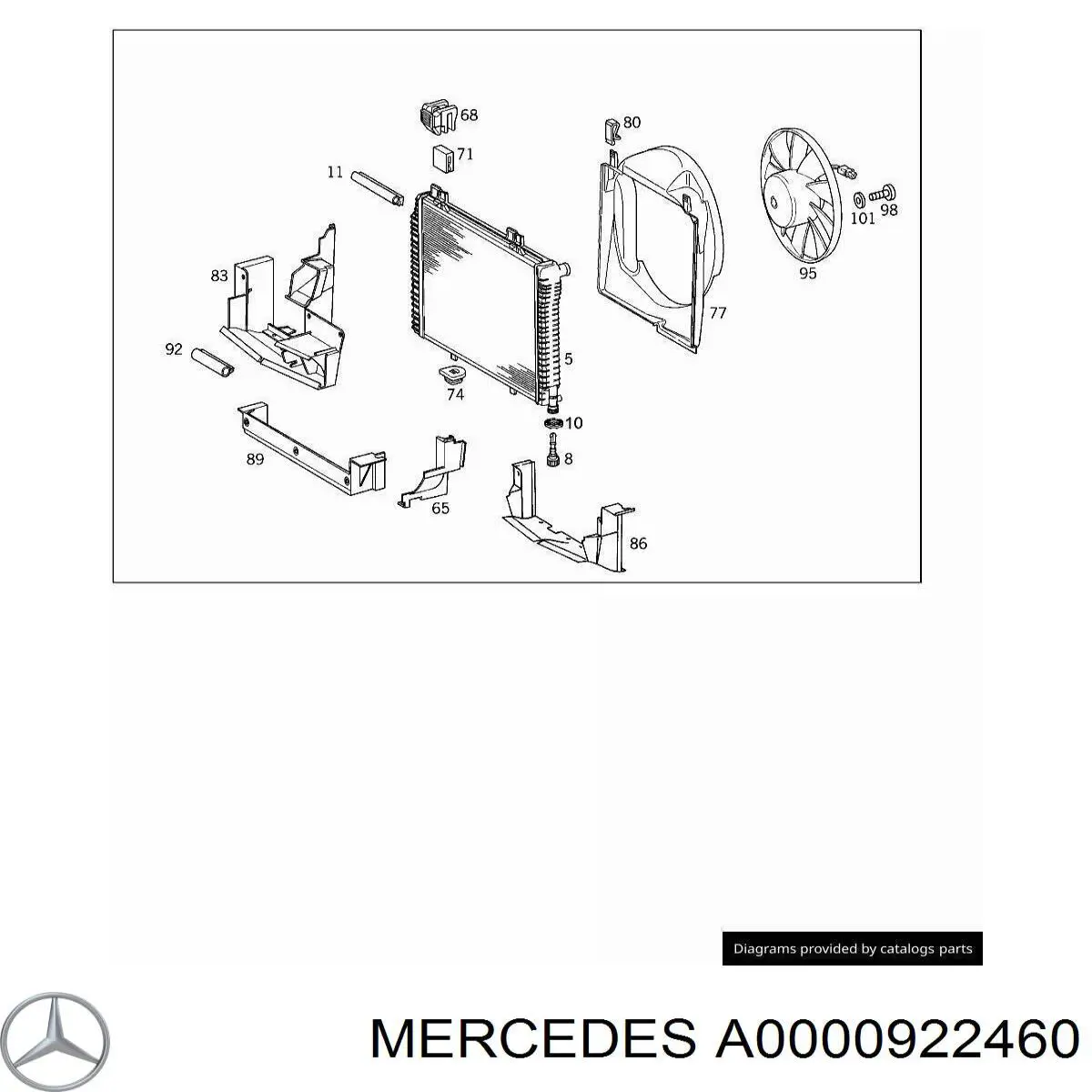  Mercedes A0000922460 цена, от 5.35 USD