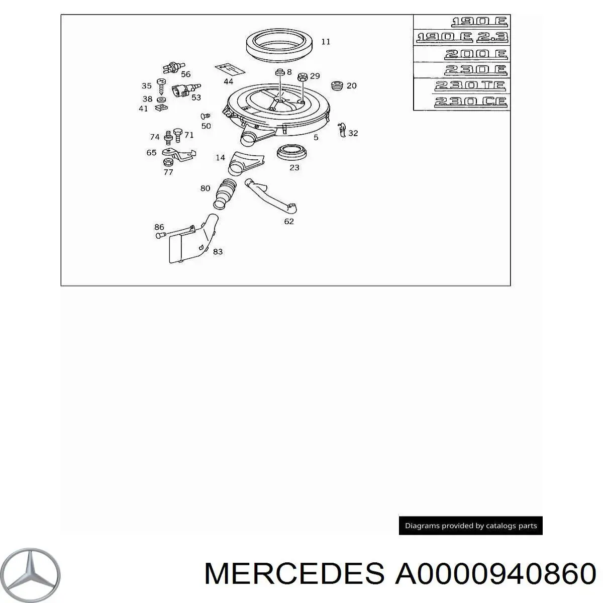  Mercedes A0000940860 цена, от 2.79 USD
