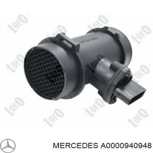 Sensor de fluxo (consumo) de ar, medidor de consumo M.A.F. - (Mass Airflow) A0000940948 Mercedes