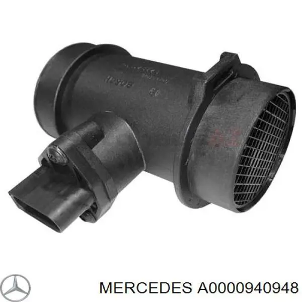 Sensor de fluxo (consumo) de ar, medidor de consumo M.A.F. - (Mass Airflow) Mercedes A0000940948