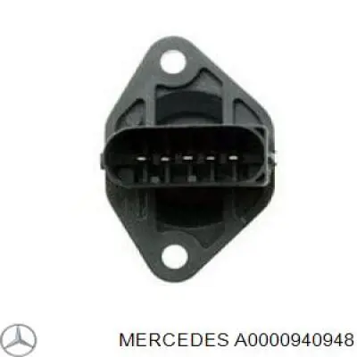 A0000940948 Mercedes Sensor de fluxo (consumo) de ar, medidor de consumo M.A.F. - (Mass Airflow)