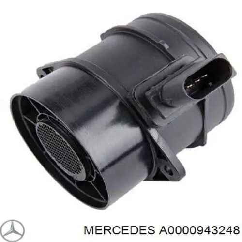 A0000943248 Mercedes sensor de fluxo (consumo de ar, medidor de consumo M.A.F. - (Mass Airflow))