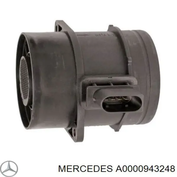 A0000943248 Mercedes Sensor de fluxo (consumo) de ar, medidor de consumo M.A.F. - (Mass Airflow)