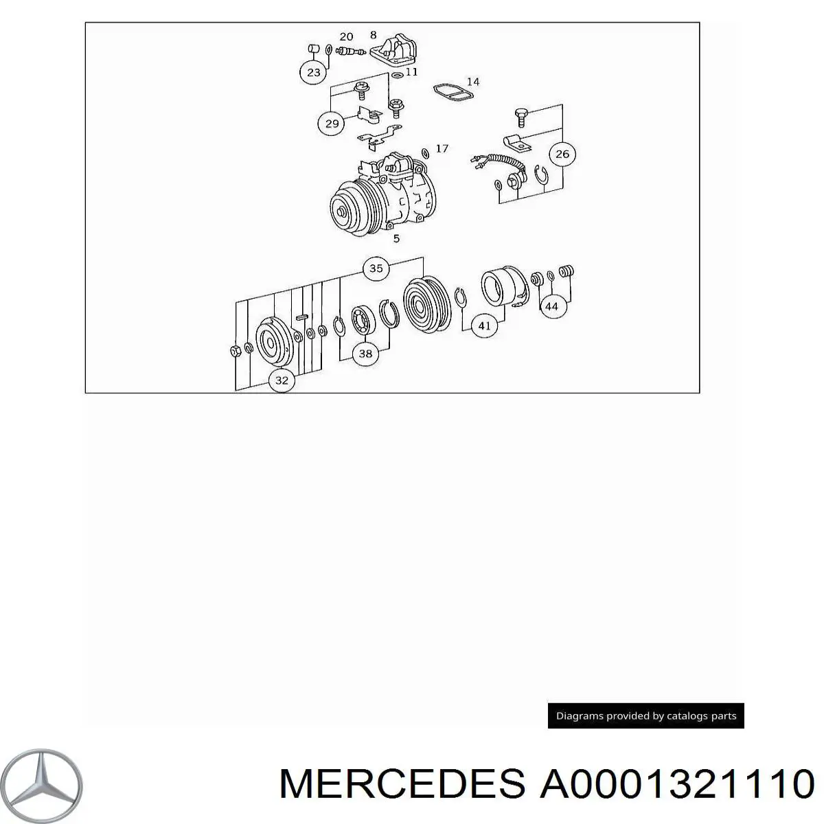 A0001321110 Mercedes 