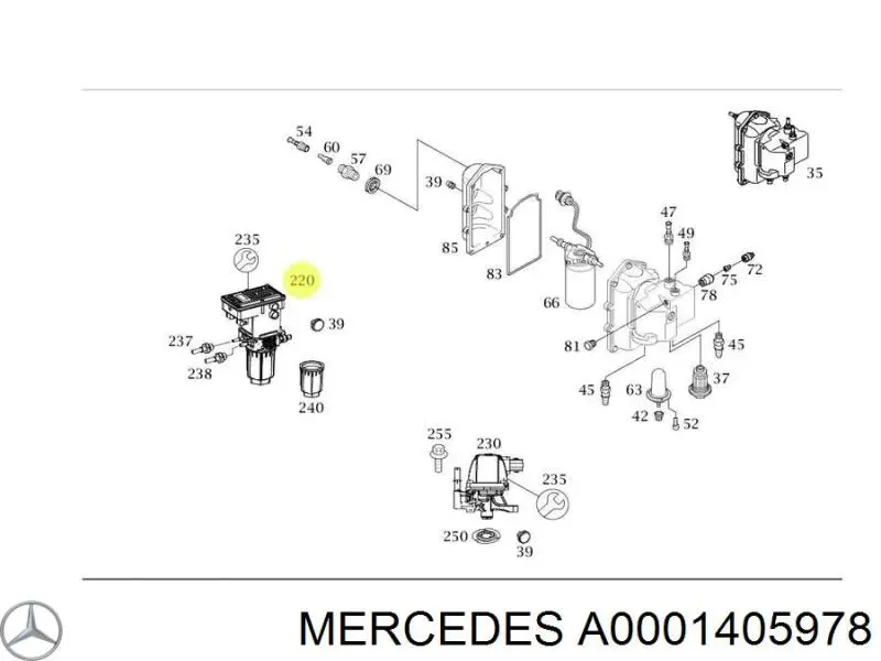  Mercedes 0001405978 цена, от 367.69 USD