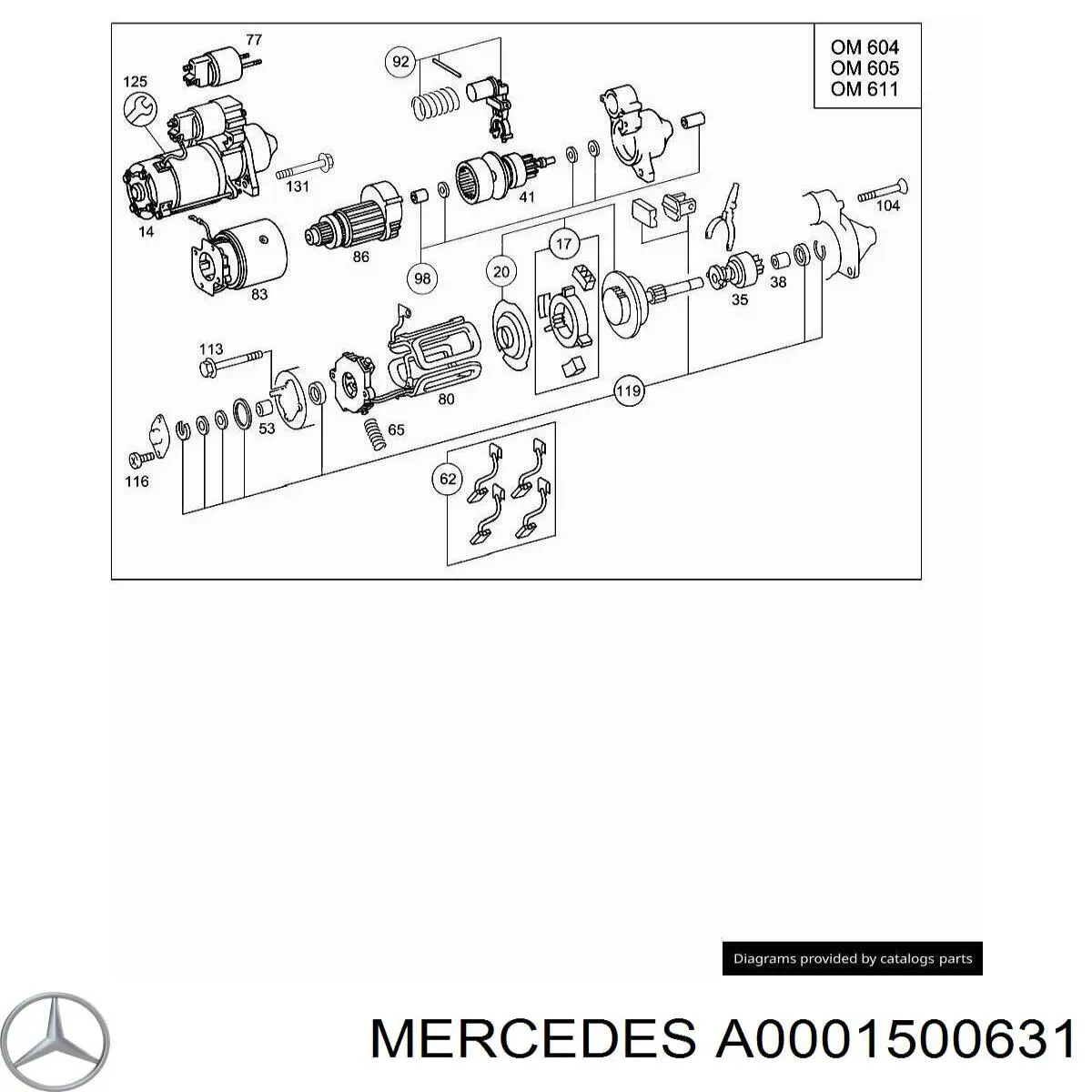 A0001500631 Mercedes 