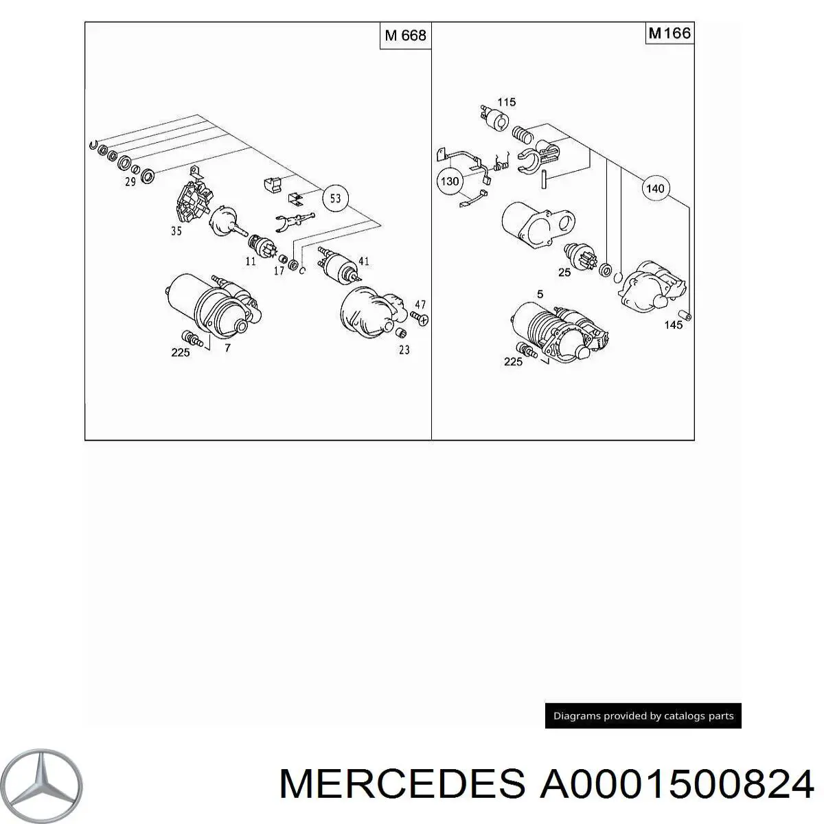 A0001500824 Mercedes 